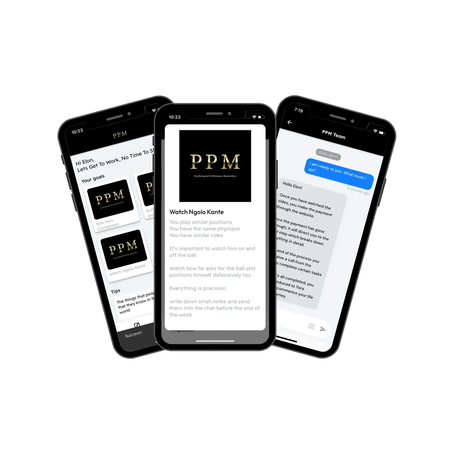 PPM — Application mobile + site web
